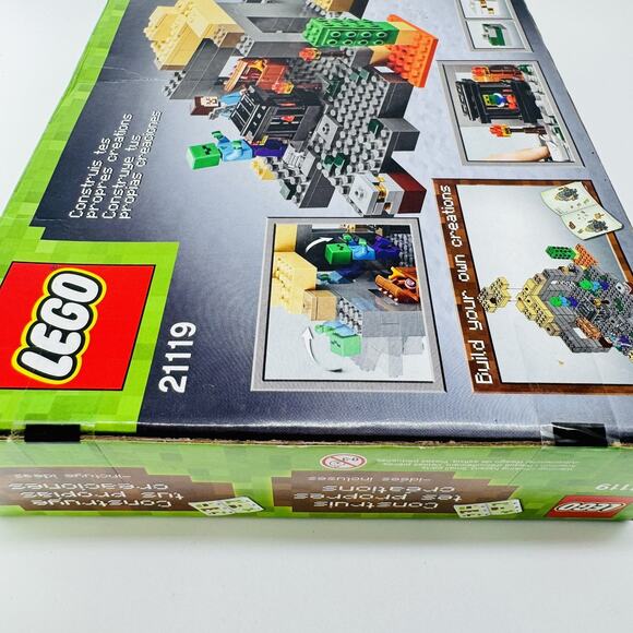 Retired 2015 NEW SEALED Minecraft Lego 21119 The Dungeon Set Steve Zombie NIB - Picture 6 of 7